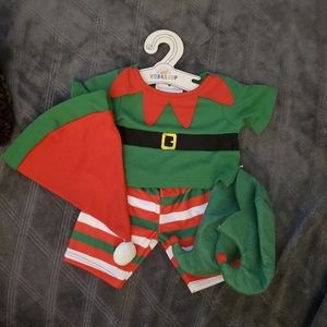 Build A Bear  ELF COSTUME 4 PC SET New with Tag